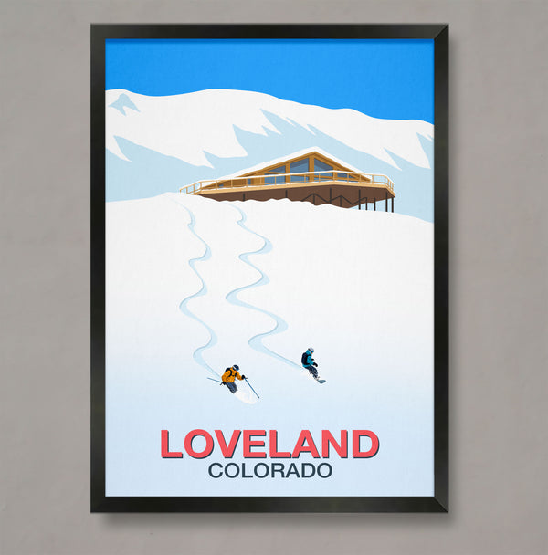 Loveland ski resort poster