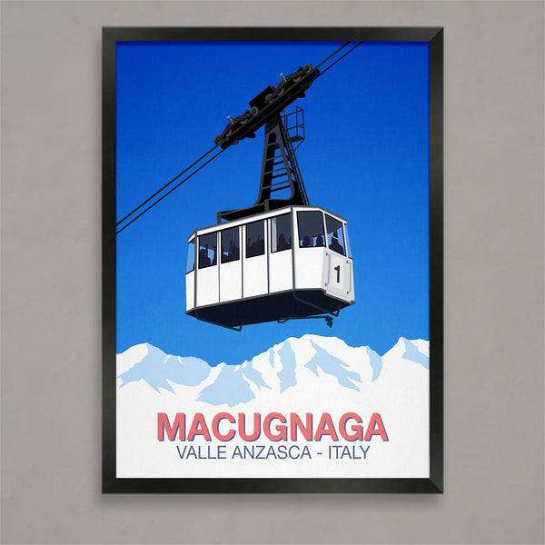 Macugnaga ski poster