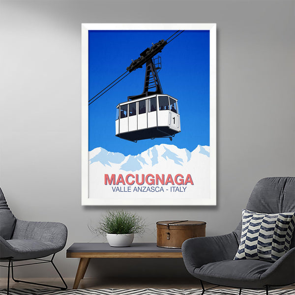 Macugnaga ski poster