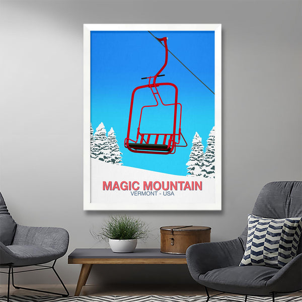 Magic Mountain ski poster