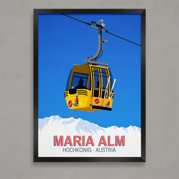 Affiche de ski Maria Alm