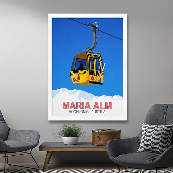Affiche de ski Maria Alm