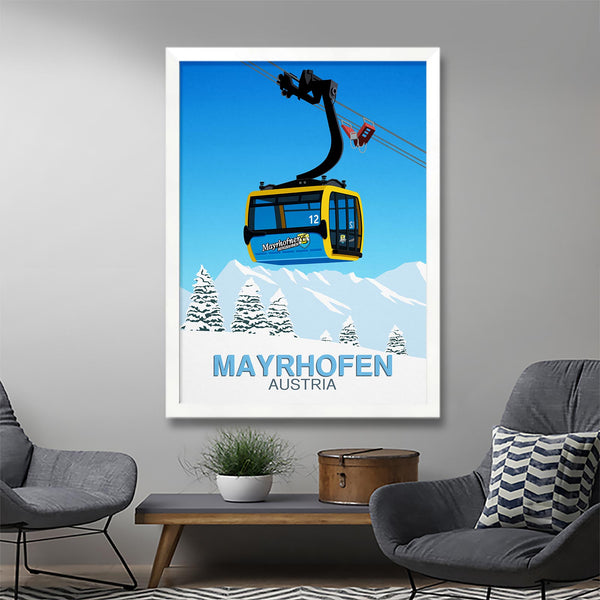 Mayrhofen ski poster