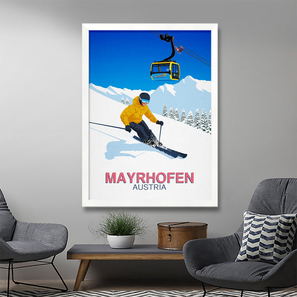 Mayrhofen skier poster