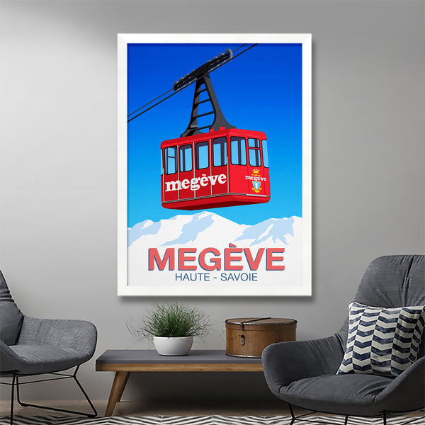 Megeve ski poster