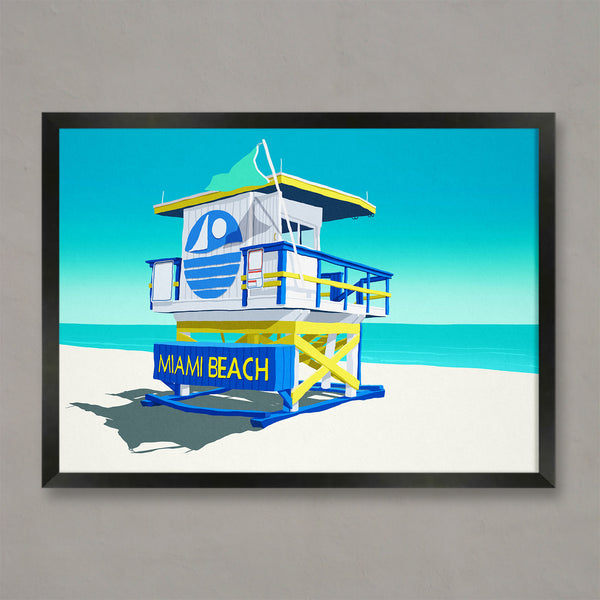 Miami Beach travel poster