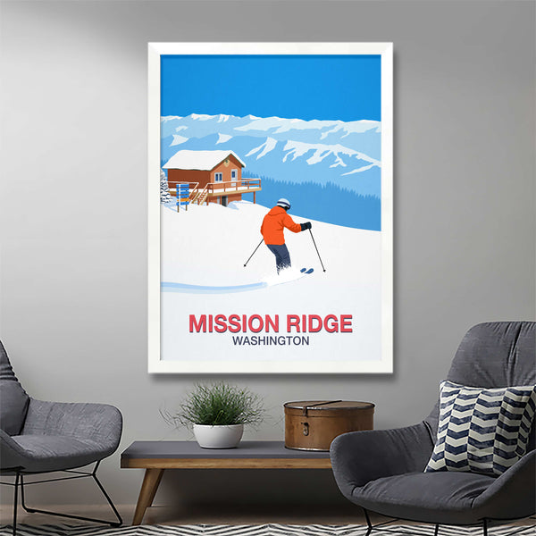 Mission Ridge ski poster