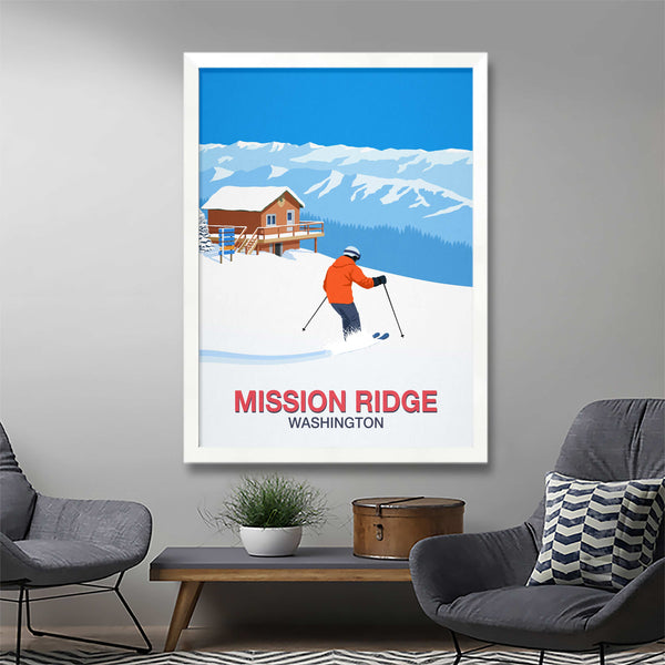 Affiche de ski Mission Ridge