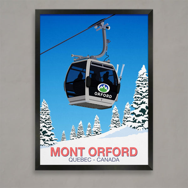 Affiche de ski du Mont Orford