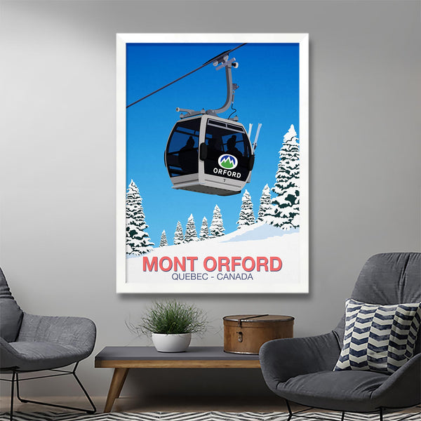 Affiche de ski du Mont Orford