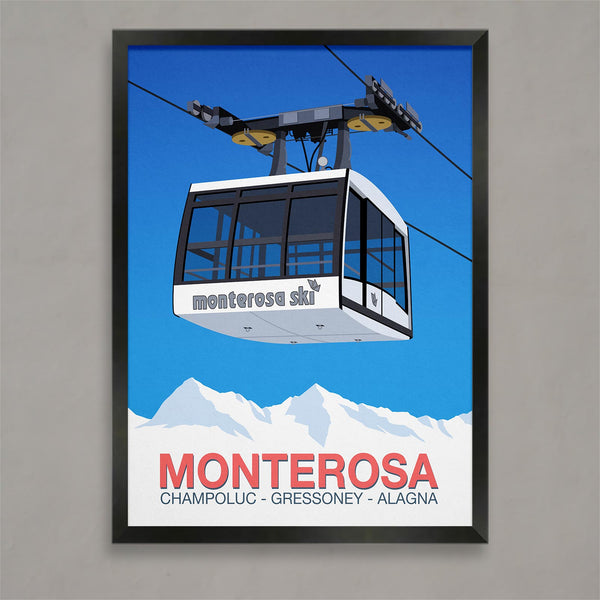 Monterosa ski poster