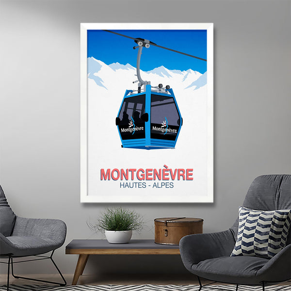 Montgenevre ski poster