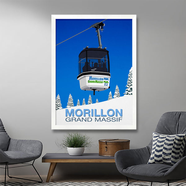 Affiche ski Morillon
