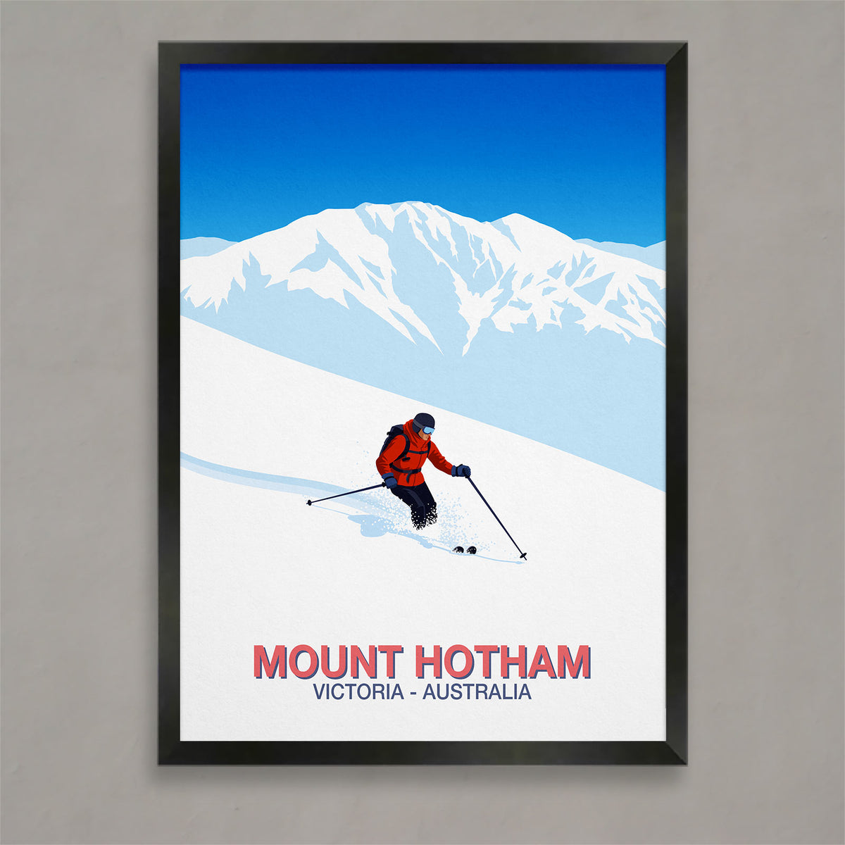 Mount Hotham ski poster – Ski Poster & Art Prints - Shop Online | Steve ...