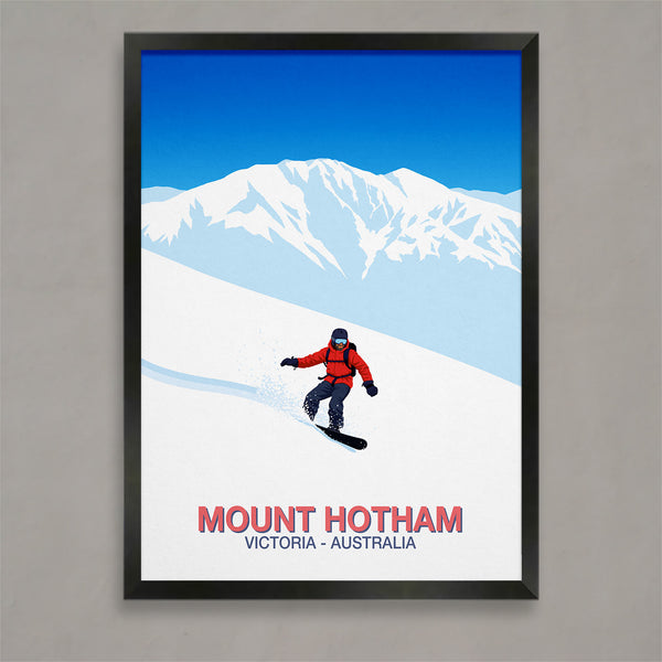 Mount Hotham snowboard poster