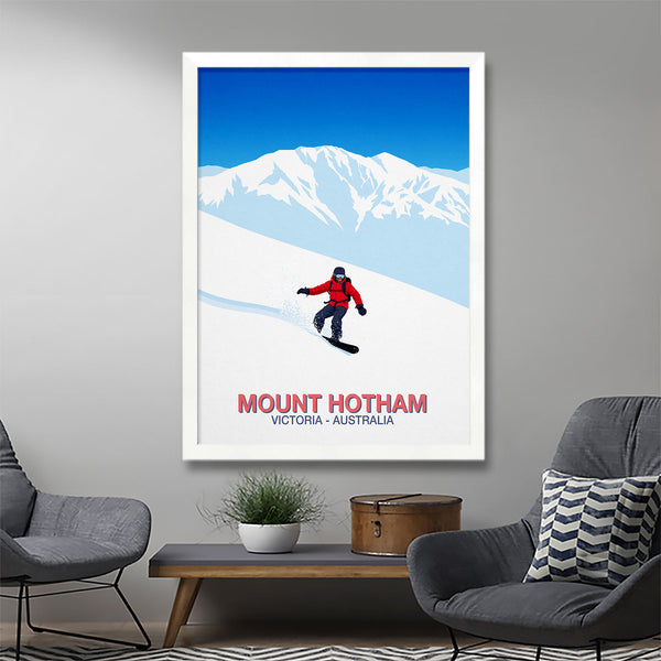 Mount Hotham snowboard poster