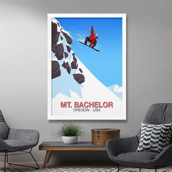 Mt. Bachelor snowboard poster