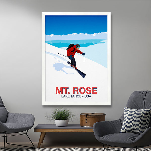 Affiche de la station de ski du Mont Rose