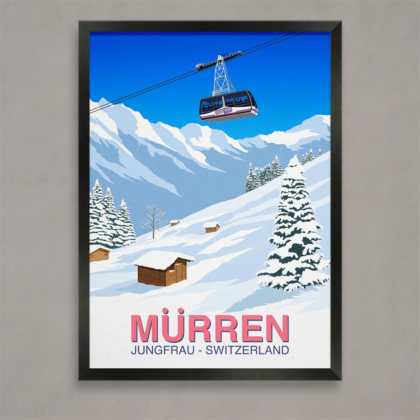 Murren ski poster