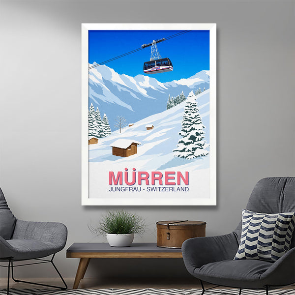 Affiche de ski de Mürren