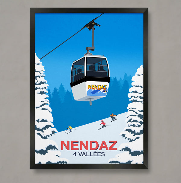 Nendaz Ski Poster