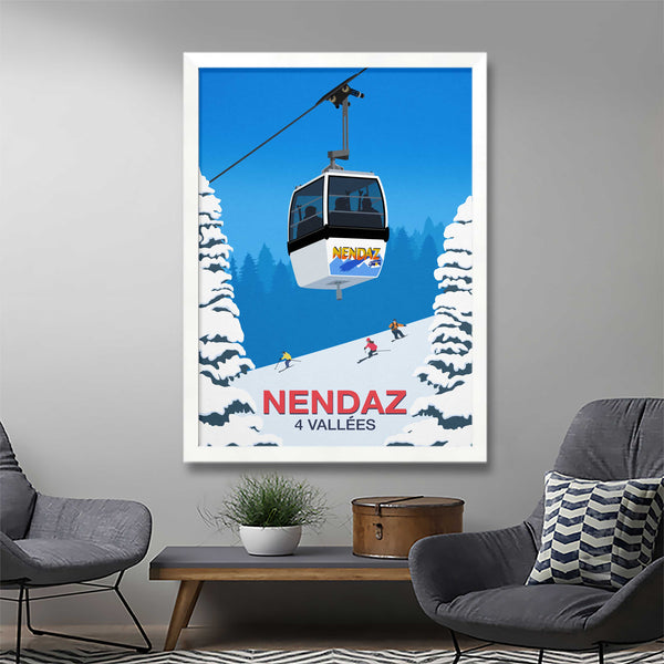 Nendaz Ski Poster