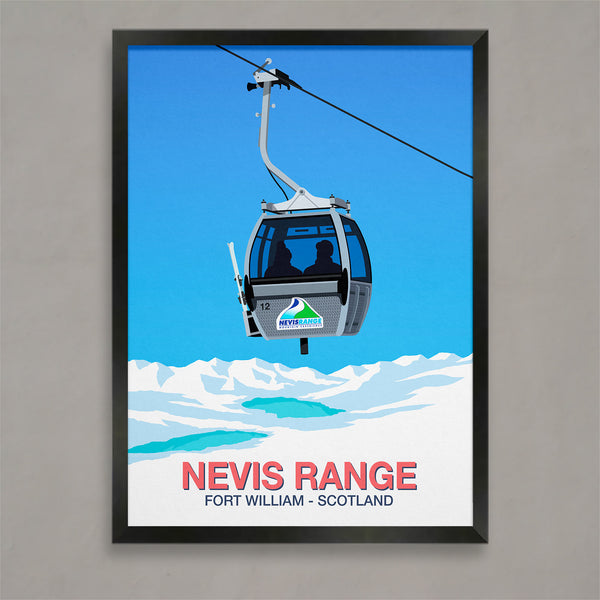 Nevis Range ski poster