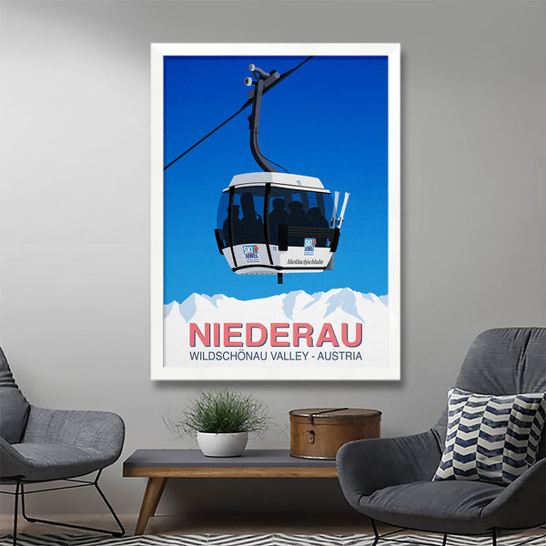 Niederau ski poster