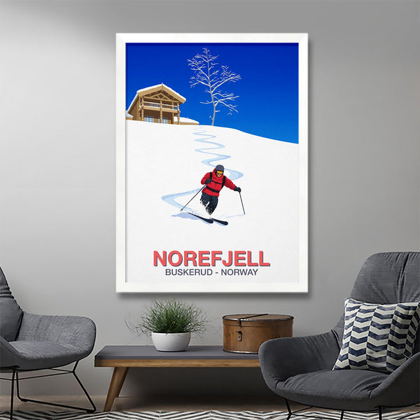 Norefjell ski poster