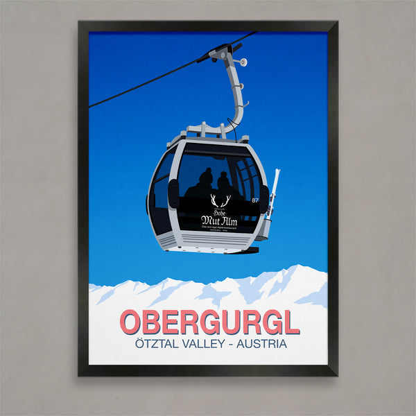 Obergurgl ski poster