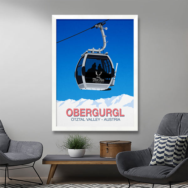 Obergurgl ski poster