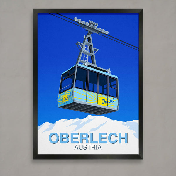 Oberlech ski poster