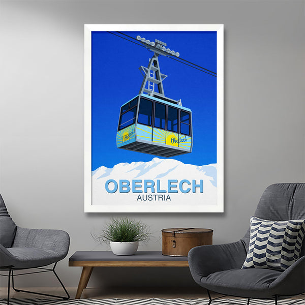 Oberlech ski poster