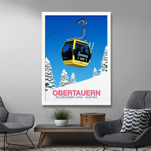 Obertauern ski poster