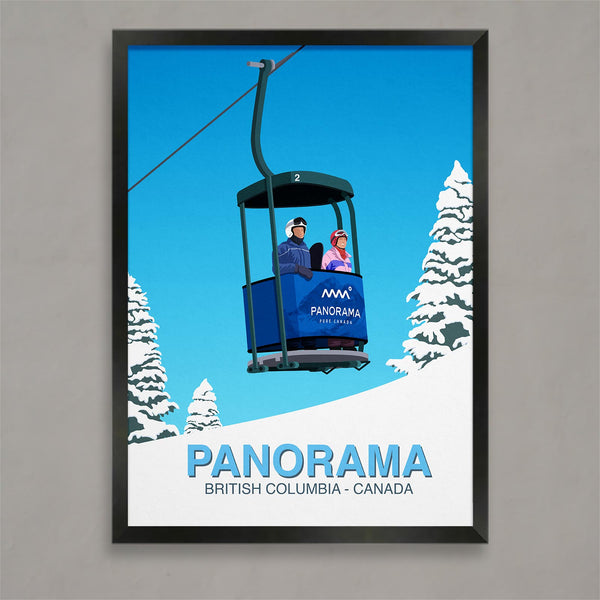 Panorama ski poster