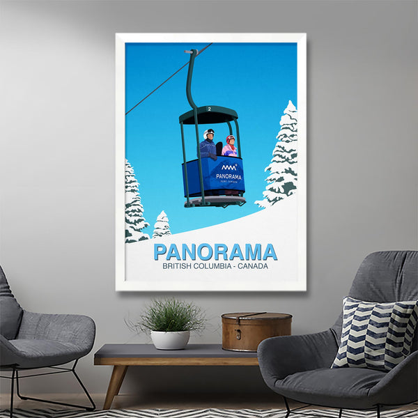 Panorama ski poster