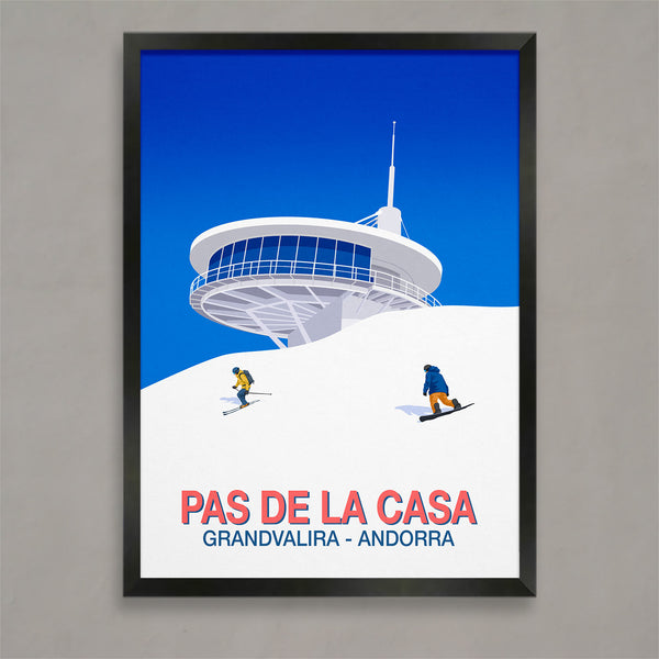 Pas de la Casa ski poster