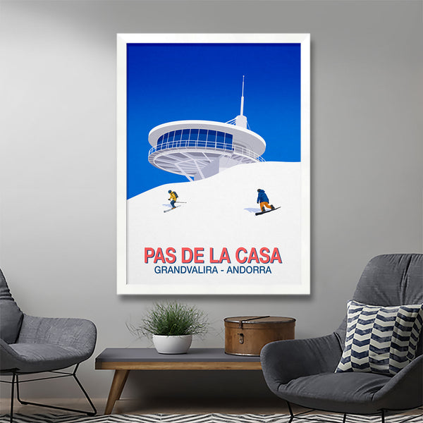 Pas de la Casa ski poster