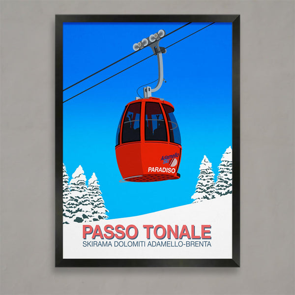 Passo Tonale ski poster