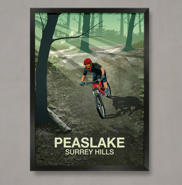 Peaslake Mountain Bike Poster