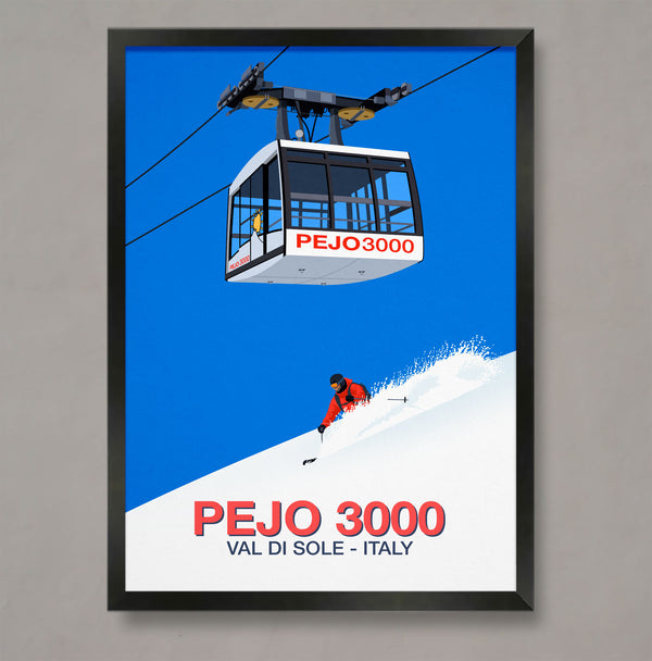 Affiche ski Pejo 3000