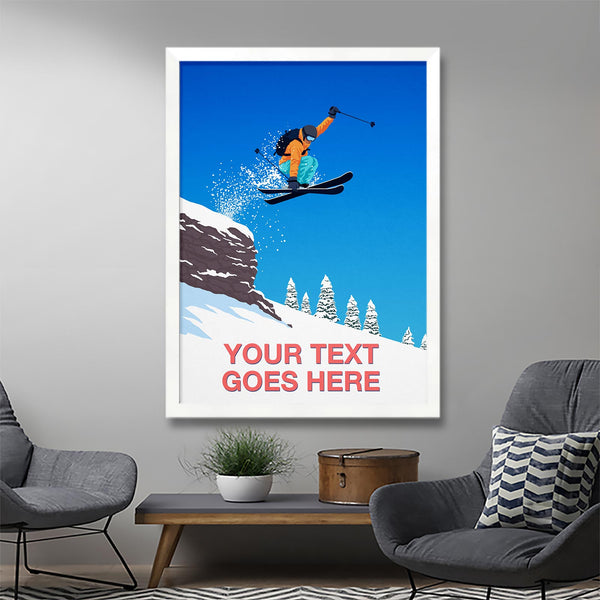 Personalised ski print