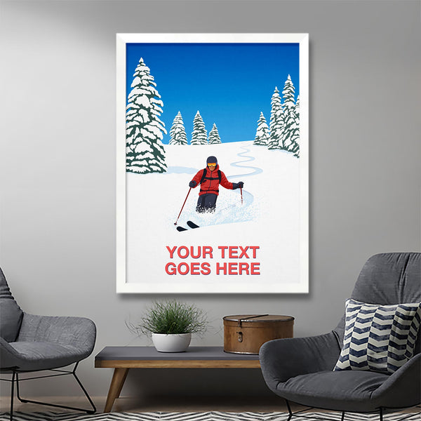 Personalised ski print