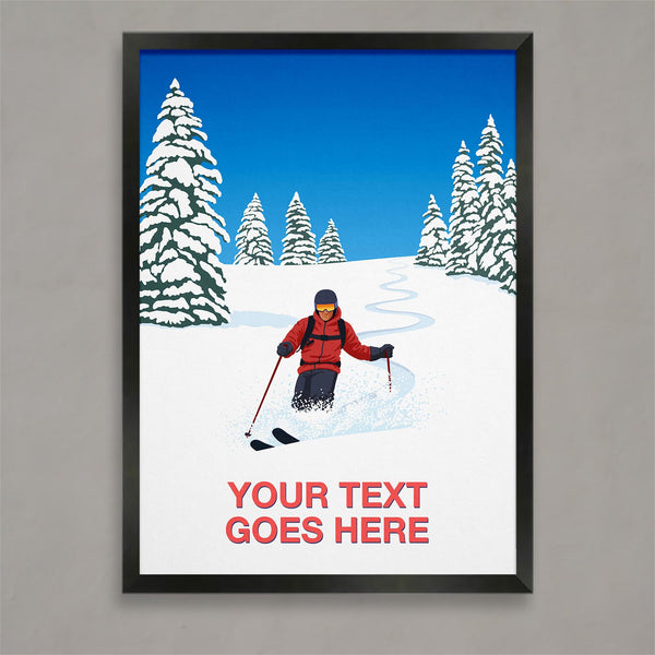 Personalised ski print