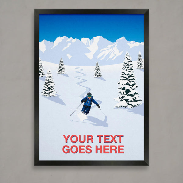 Personalised ski print