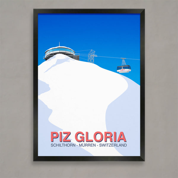 Piz Gloria ski poster