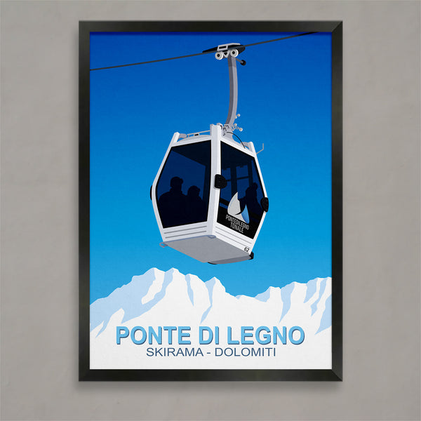 Affiche de ski de Ponte di Legno