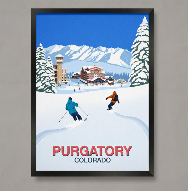 Purgatory ski poster