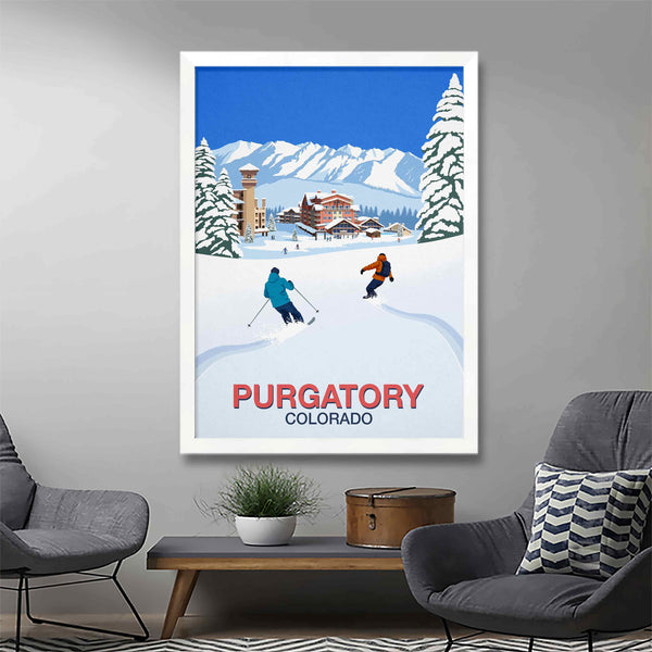 Purgatory ski poster