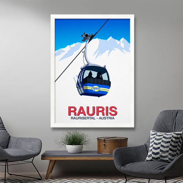 Rauris ski poster